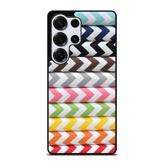 RILEY BLAKE CHEVRON PATTERN COLORFUL Samsung Galaxy S25 Ultra Case Cover