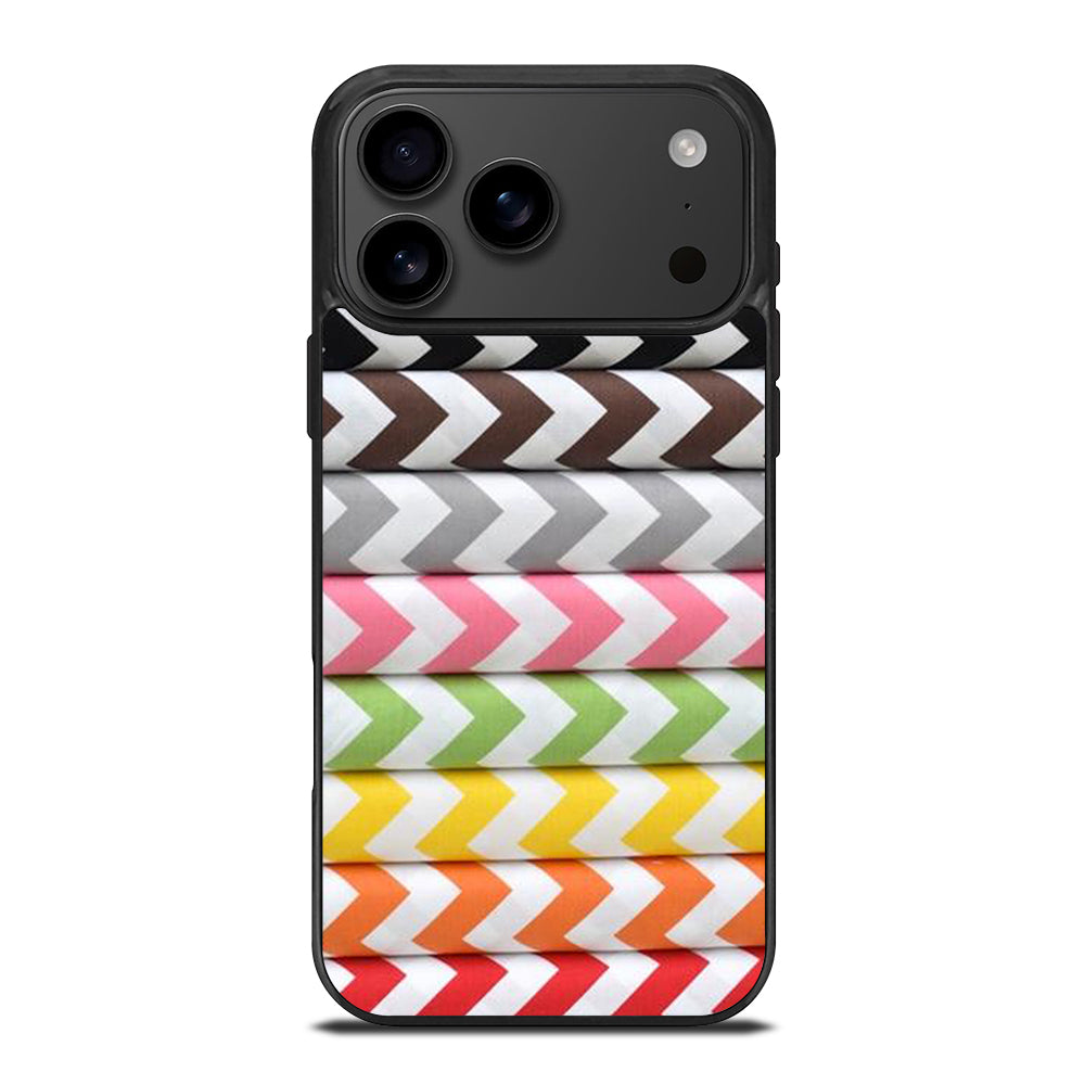 RILEY BLAKE CHEVRON PATTERN COLORFUL iPhone 17 Pro Max Case Cover