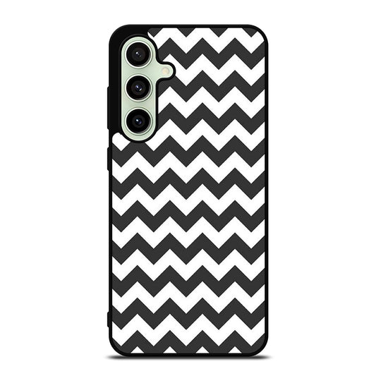 RILEY BLAKE CHEVRON PATTERN GREY Samsung Galaxy S24 FE Case Cover