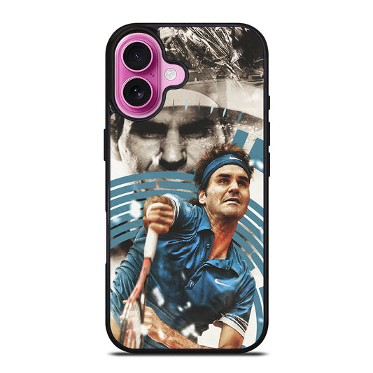 ROGER FEDERER TENNIS iPhone 16 Plus Case Cover
