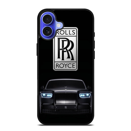 ROLLS ROYCE BLACK CAR iPhone 16 Case Cover