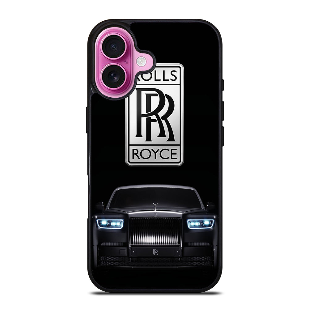 ROLLS ROYCE BLACK CAR iPhone 16 Plus Case Cover