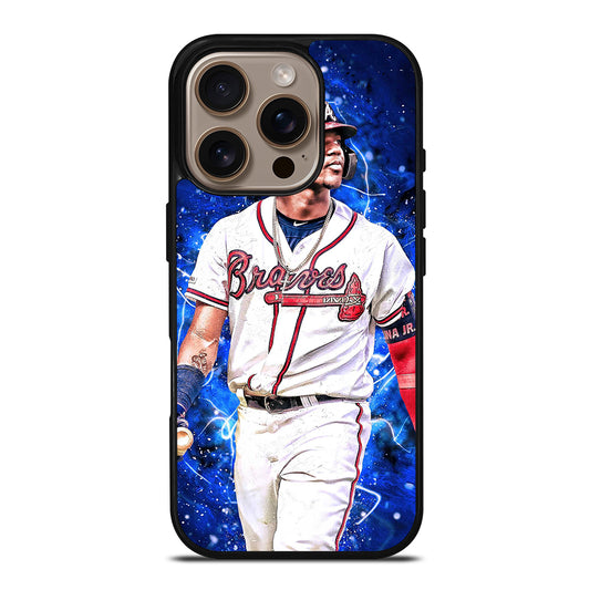 RONALD ACUNA JR ATLANTA BRAVES BASEBALL iPhone 16 Pro Case Cover