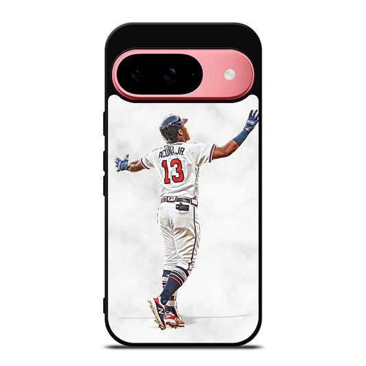 RONALD ACUNA JR ATLANTA BRAVES MARBLE Google Pixel 9 Case Cover
