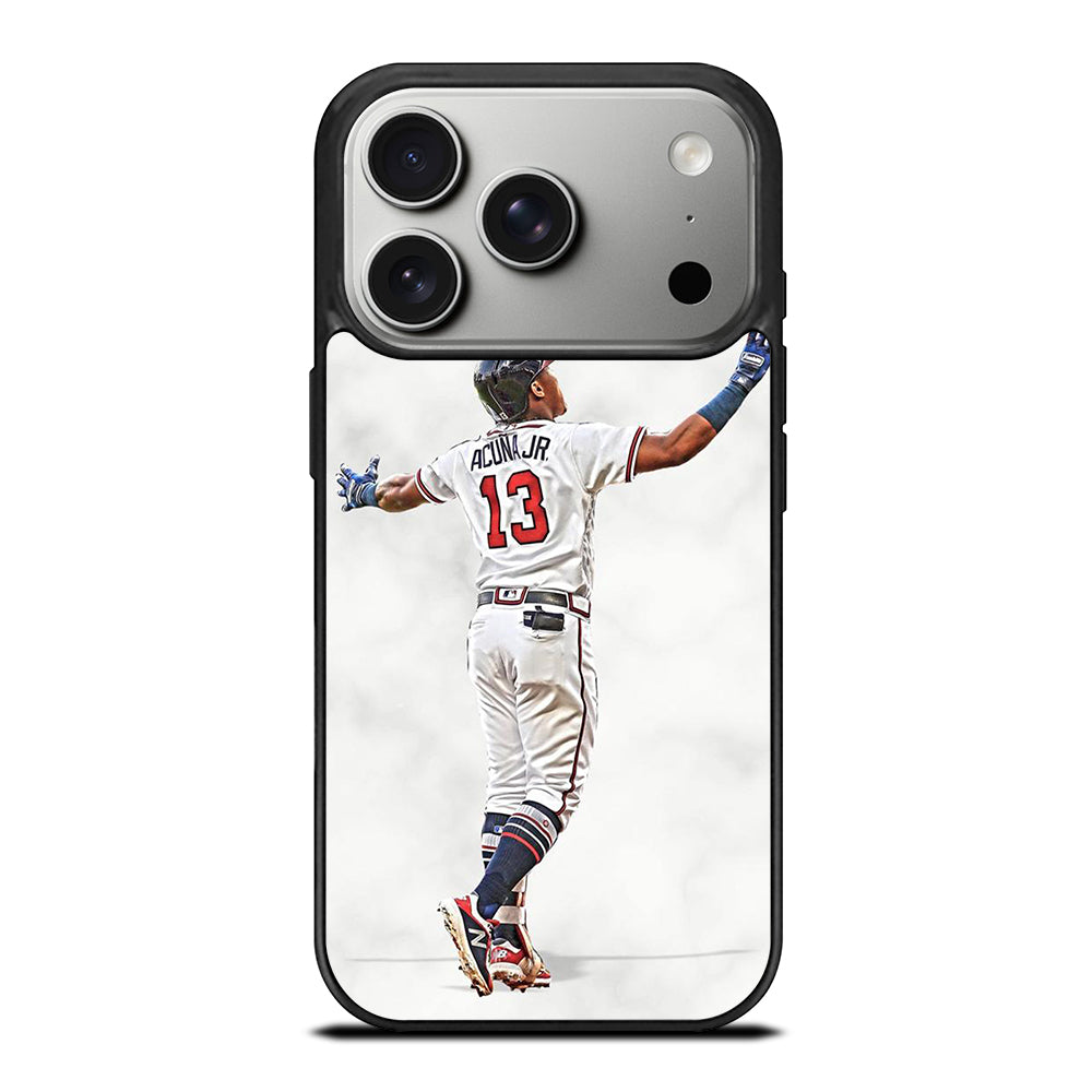 RONALD ACUNA JR ATLANTA BRAVES MARBLE iPhone 17 Pro Case Cover