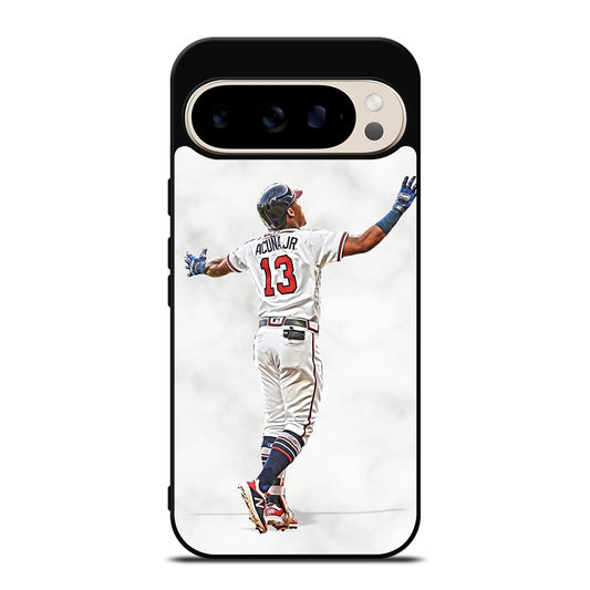 RONALD ACUNA JR ATLANTA BRAVES MARBLE Google Pixel 9 Pro Case Cover