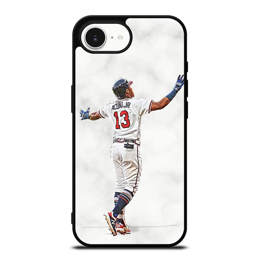 RONALD ACUNA JR ATLANTA BRAVES MARBLE iPhone 16e Case Cover