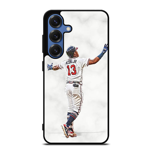 RONALD ACUNA JR ATLANTA BRAVES MARBLE Samsung Galaxy S25 Case Cover