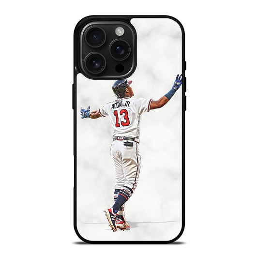 RONALD ACUNA JR ATLANTA BRAVES MARBLE iPhone 16 Pro Max Case Cover