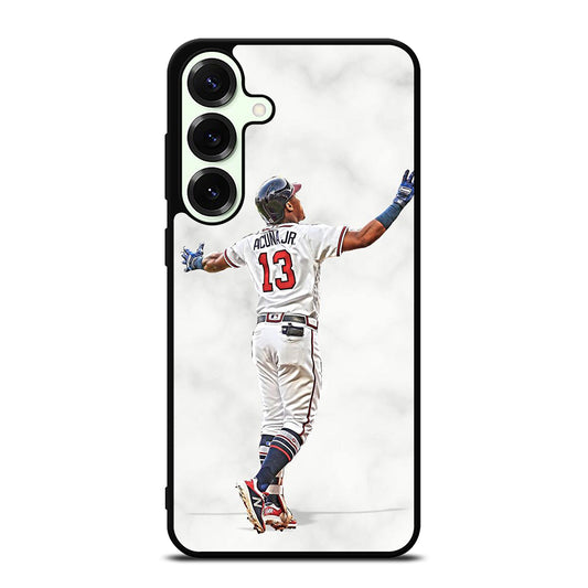 RONALD ACUNA JR ATLANTA BRAVES MARBLE Samsung Galaxy S26 Plus Case Cover