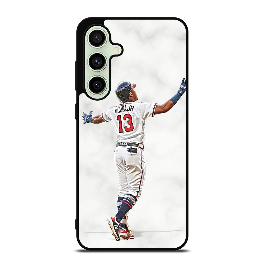 RONALD ACUNA JR ATLANTA BRAVES MARBLE Samsung Galaxy S24 FE Case Cover