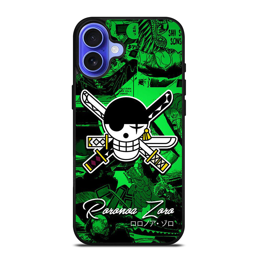 RORONOA ZORO ICON ONE PIECE iPhone 16 Case Cover