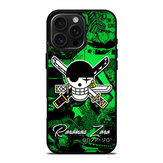 RORONOA ZORO ICON ONE PIECE iPhone 16 Pro Max Case Cover