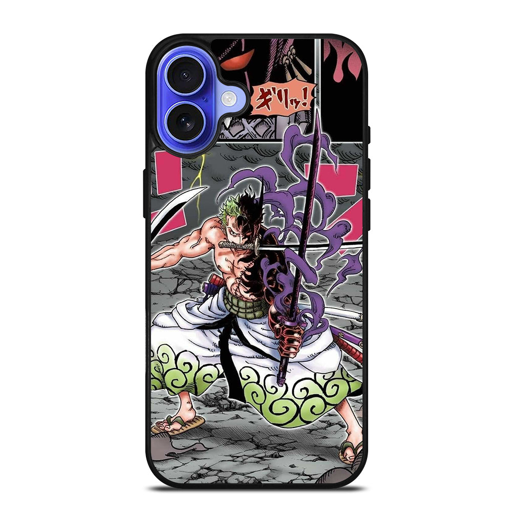 RORONOA ZORO ONE PIECE COMIC iPhone 16 Case Cover