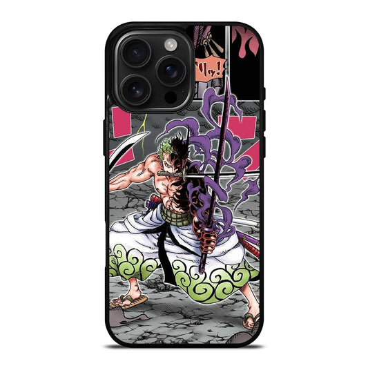 RORONOA ZORO ONE PIECE COMIC iPhone 16 Pro Max Case Cover