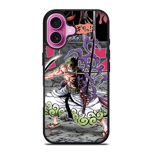 RORONOA ZORO ONE PIECE COMIC iPhone 16 Plus Case Cover