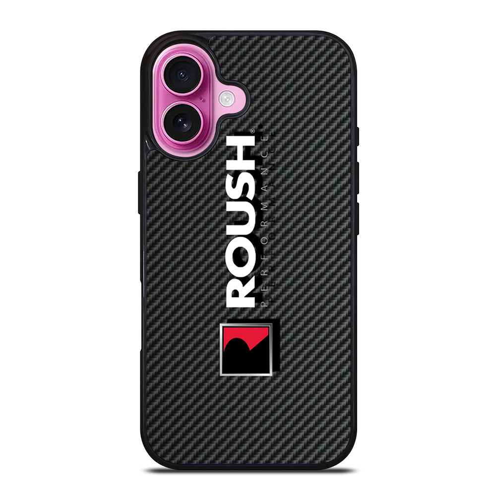 ROUSH RACING CARBON LOGO iPhone 16 Plus Case Cover