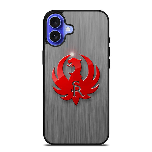 RUGER FIREARM METAL LOGO iPhone 16 Case Cover