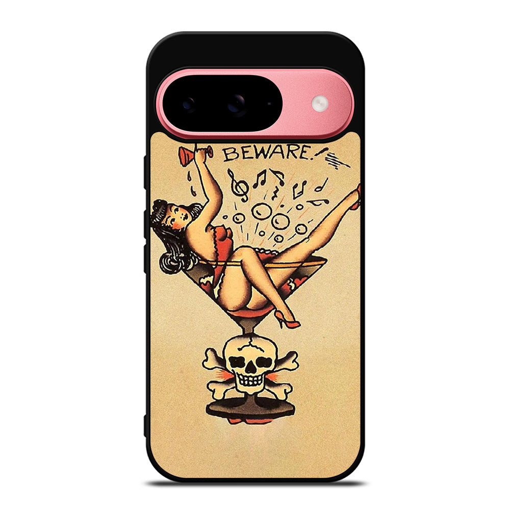 SAILOR JERRY BEWARE TATTOO Google Pixel 9 Case Cover
