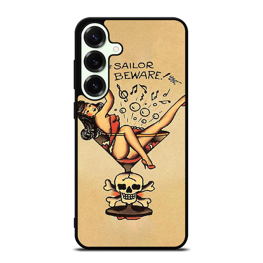 SAILOR JERRY BEWARE TATTOO Samsung Galaxy S25 Plus Case Cover