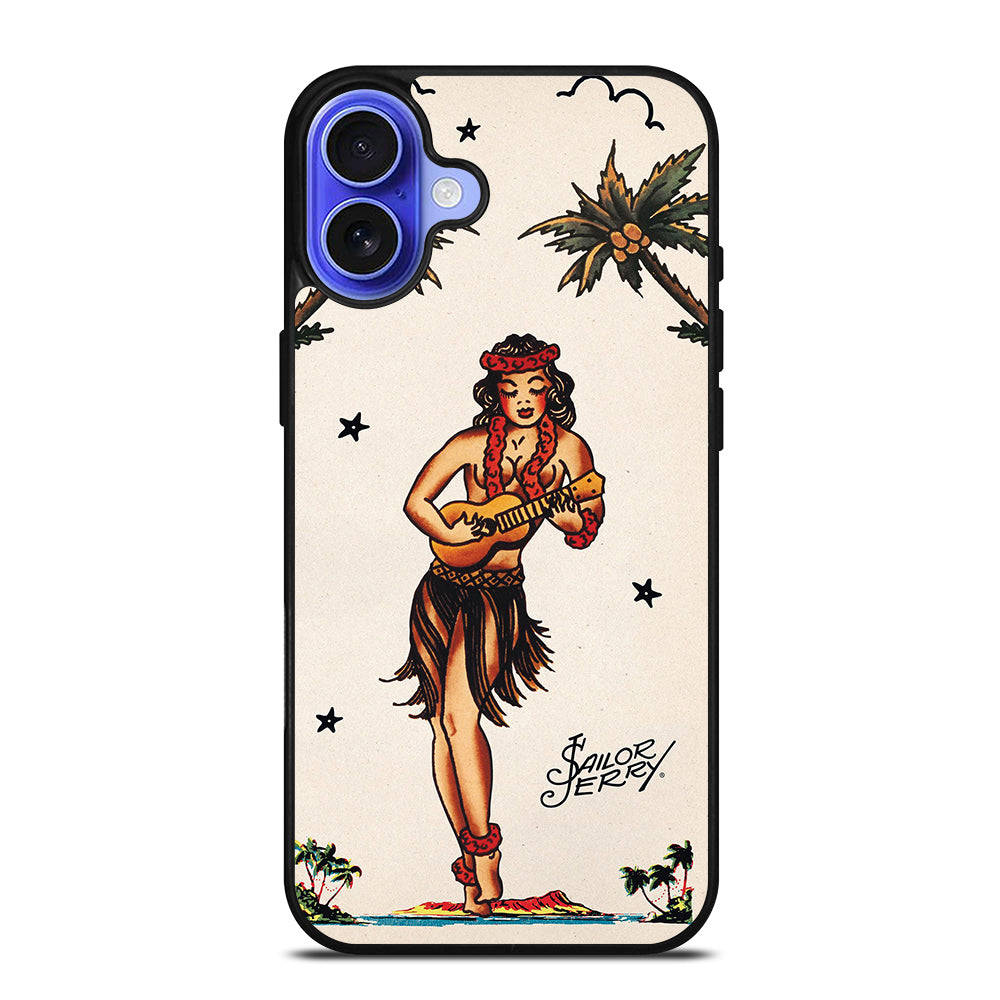 SAILOR JERRY GIRL TATTOO iPhone 16 Case Cover