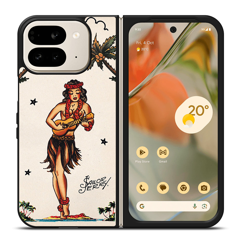 SAILOR JERRY GIRL TATTOO Google Pixel 9 Pro Fold Case Cover