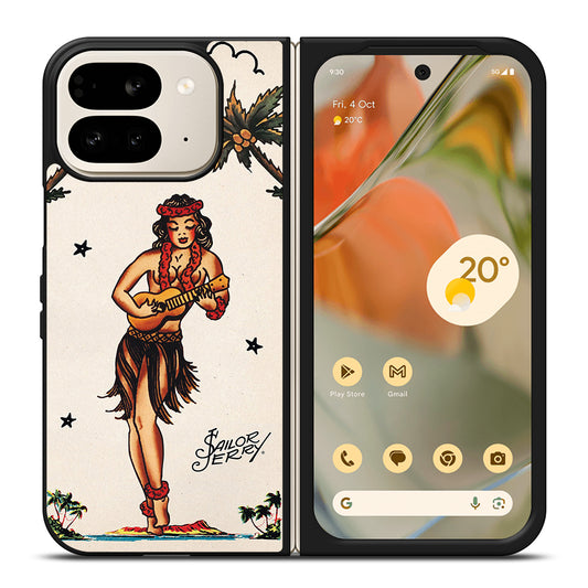 SAILOR JERRY GIRL TATTOO Google Pixel 9 Pro Fold Case Cover
