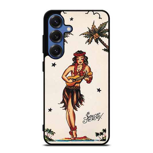 SAILOR JERRY GIRL TATTOO Samsung Galaxy S25 Case Cover