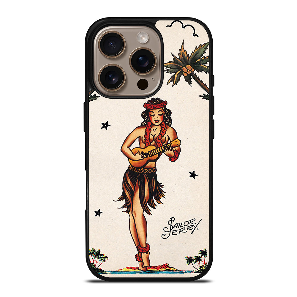 SAILOR JERRY GIRL TATTOO iPhone 16 Pro Case Cover