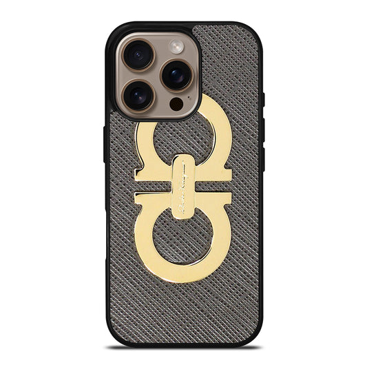 SALVATORE FERRAGAMO EMBLEM iPhone 16 Pro Case Cover