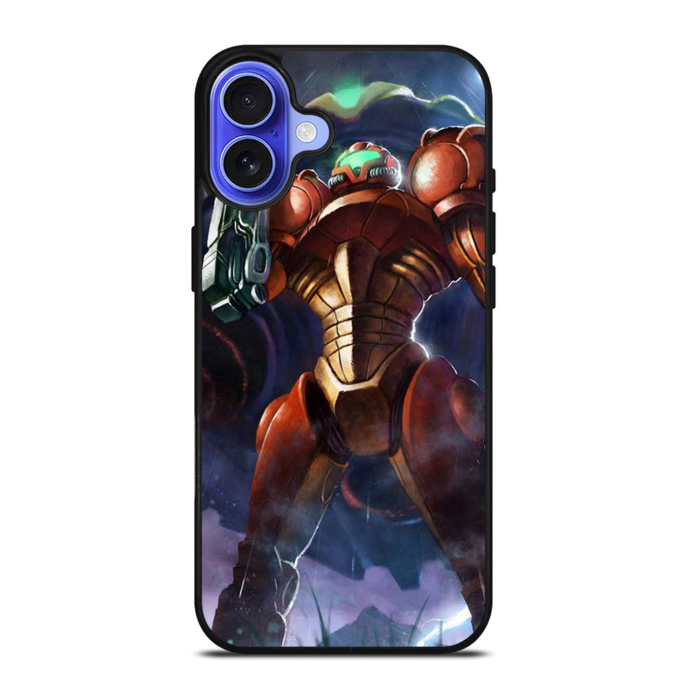 SAMUS ARAN METROID ART iPhone 16 Case Cover