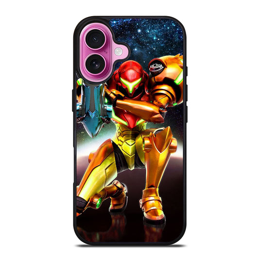 SAMUS ARAN METROID CARTOON iPhone 16 Plus Case Cover