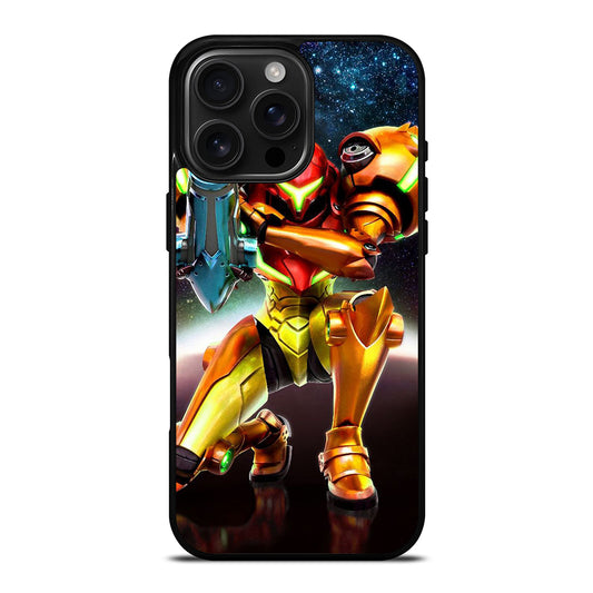 SAMUS ARAN METROID CARTOON iPhone 16 Pro Max Case Cover