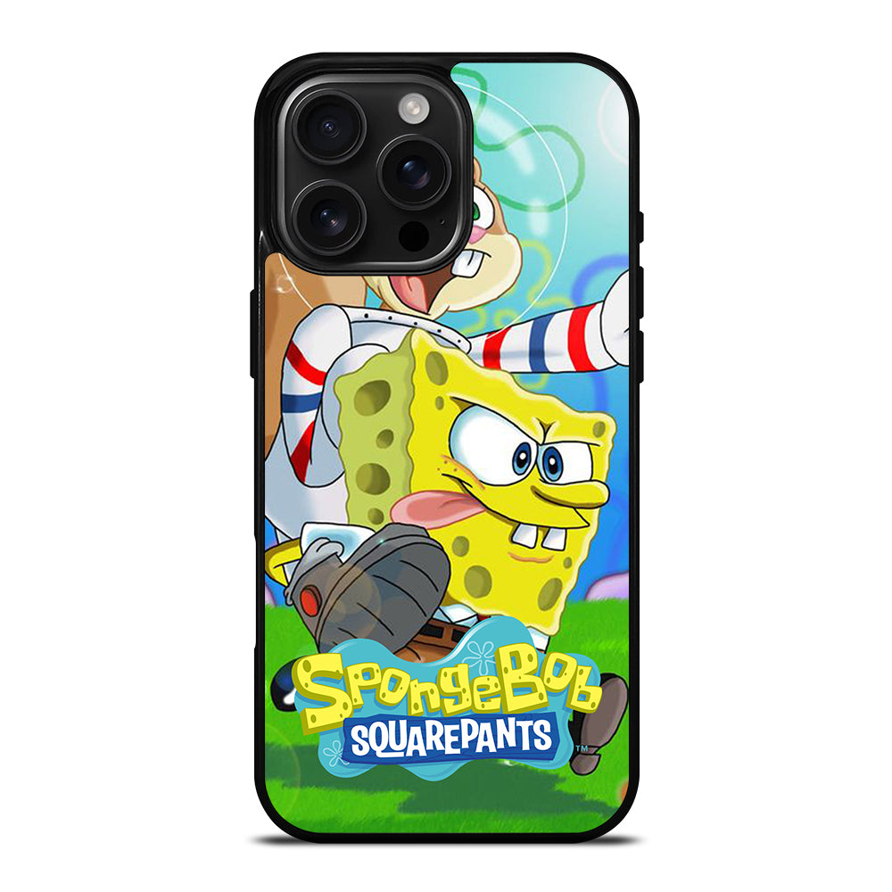 SANDY SQUIRREL AND SPONGEBOB SQUAREPANTS iPhone 16 Pro Max Case Cover