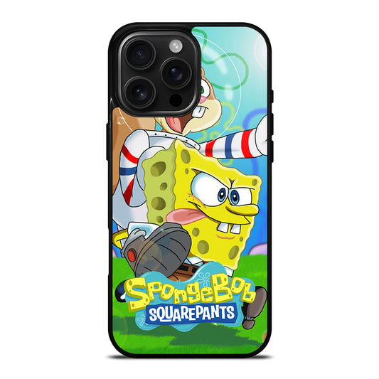 SANDY SQUIRREL AND SPONGEBOB SQUAREPANTS iPhone 16 Pro Max Case Cover