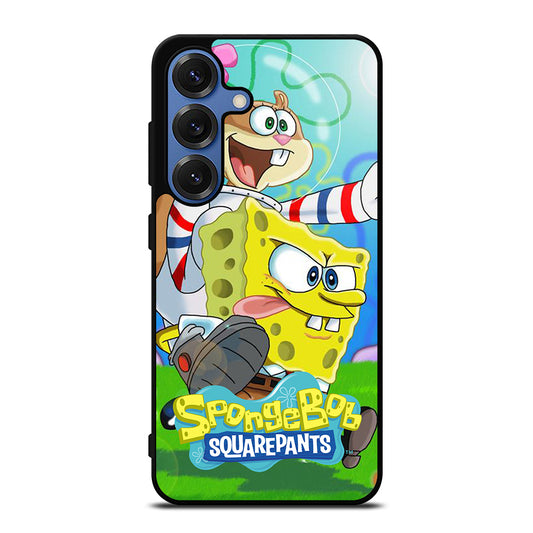 SANDY SQUIRREL AND SPONGEBOB SQUAREPANTS Samsung Galaxy S25 Case Cover