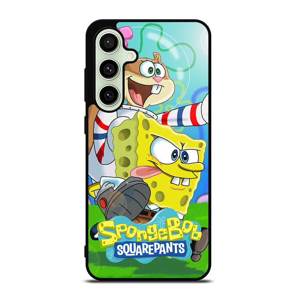 SANDY SQUIRREL AND SPONGEBOB SQUAREPANTS Samsung Galaxy S24 FE Case Cover