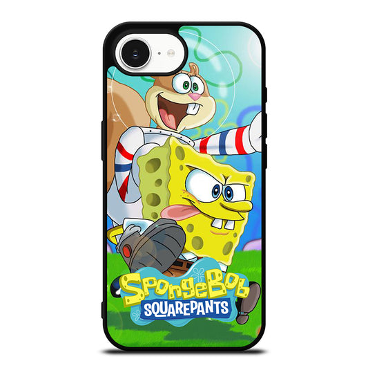 SANDY SQUIRREL AND SPONGEBOB SQUAREPANTS iPhone 16e Case Cover