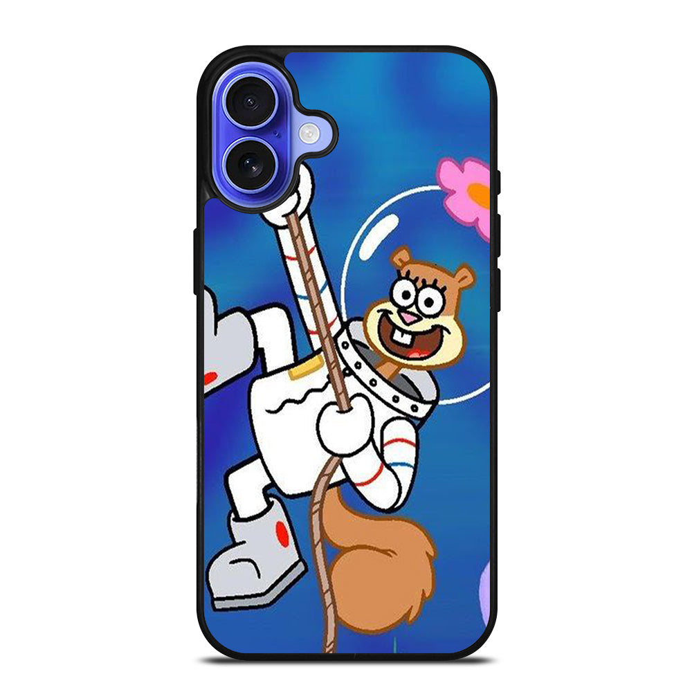 SANDY SQUIRREL CLIMBING SPONGEBOB iPhone 16 Case Cover