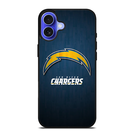 SAN DIEGO CHARGERS WOODEN LOGO iPhone 16 Case Cover