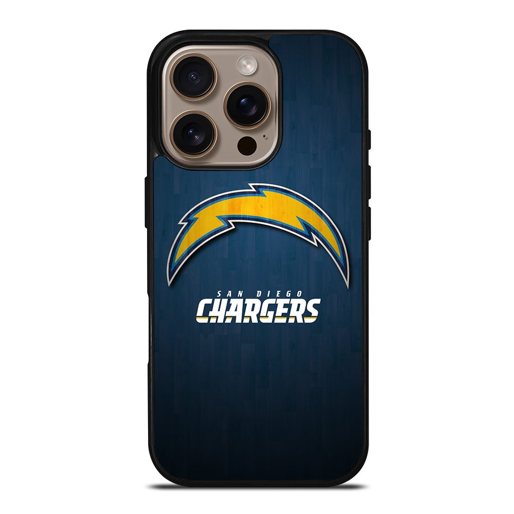 SAN DIEGO CHARGERS WOODEN LOGO iPhone 16 Pro Case Cover