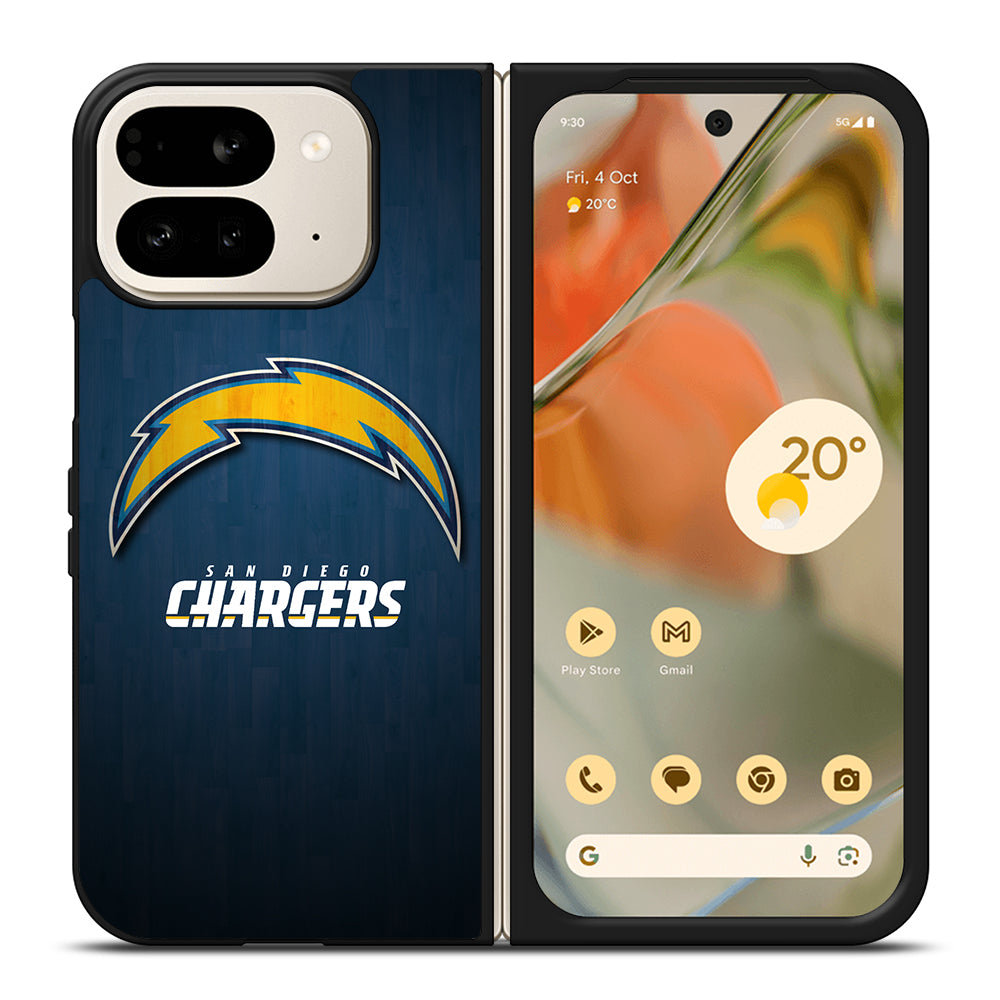 SAN DIEGO CHARGERS WOODEN LOGO Google Pixel 9 Pro Fold Case Cover