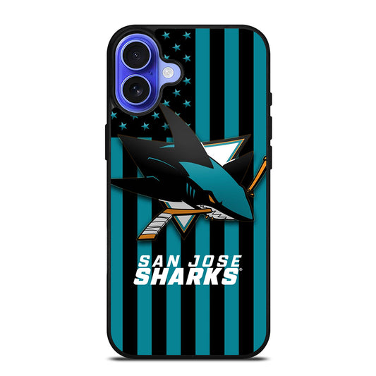 SAN JOSE SHARKS HOCKEY LOGO 1 iPhone 16 Case Cover