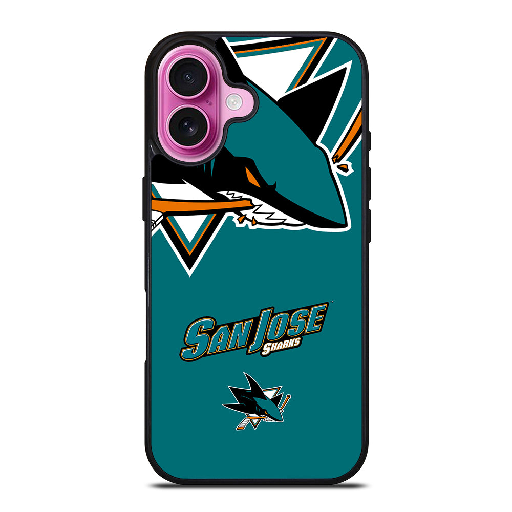 SAN JOSE SHARKS HOCKEY LOGO 3 iPhone 16 Plus Case Cover