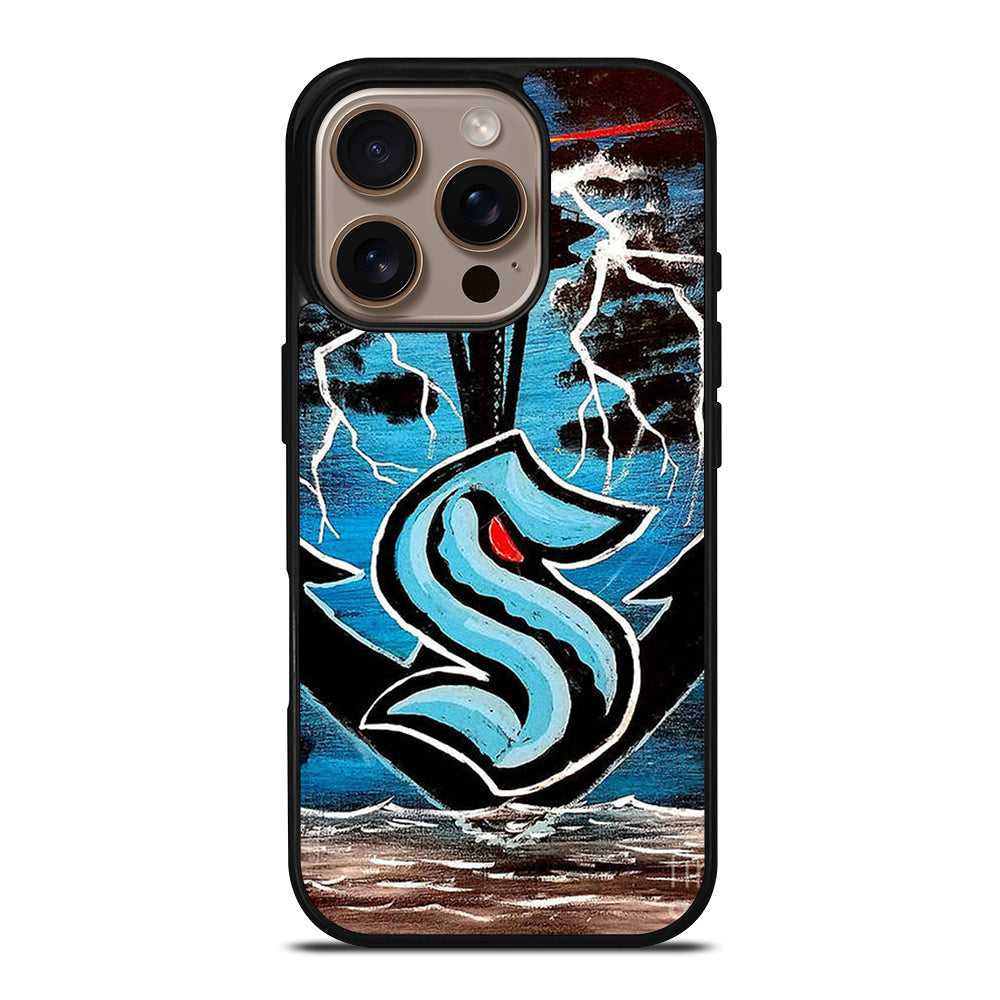 SEATTLE KRAKEN ART iPhone 16 Pro Case Cover