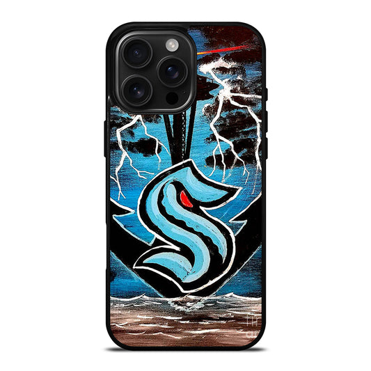 SEATTLE KRAKEN ART iPhone 16 Pro Max Case Cover