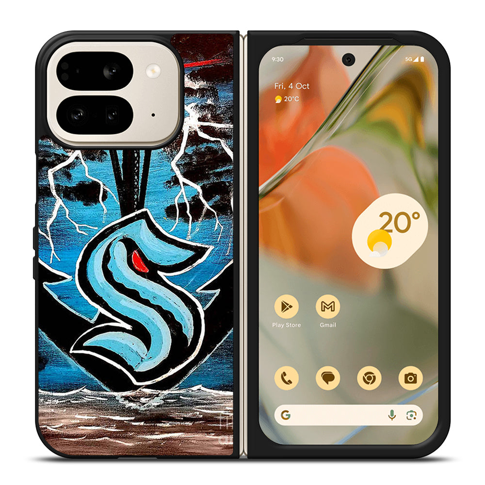 SEATTLE KRAKEN ART Google Pixel 9 Pro Fold Case Cover