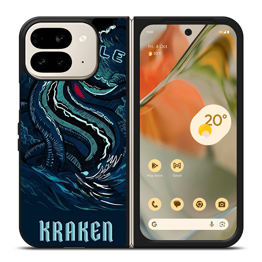 SEATTLE KRAKEN LOGO ART Google Pixel 9 Pro Fold Case Cover