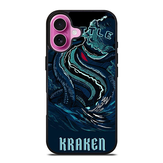 SEATTLE KRAKEN LOGO ART iPhone 16 Plus Case Cover