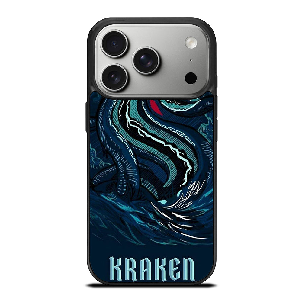 SEATTLE KRAKEN LOGO ART iPhone 17 Pro Case Cover